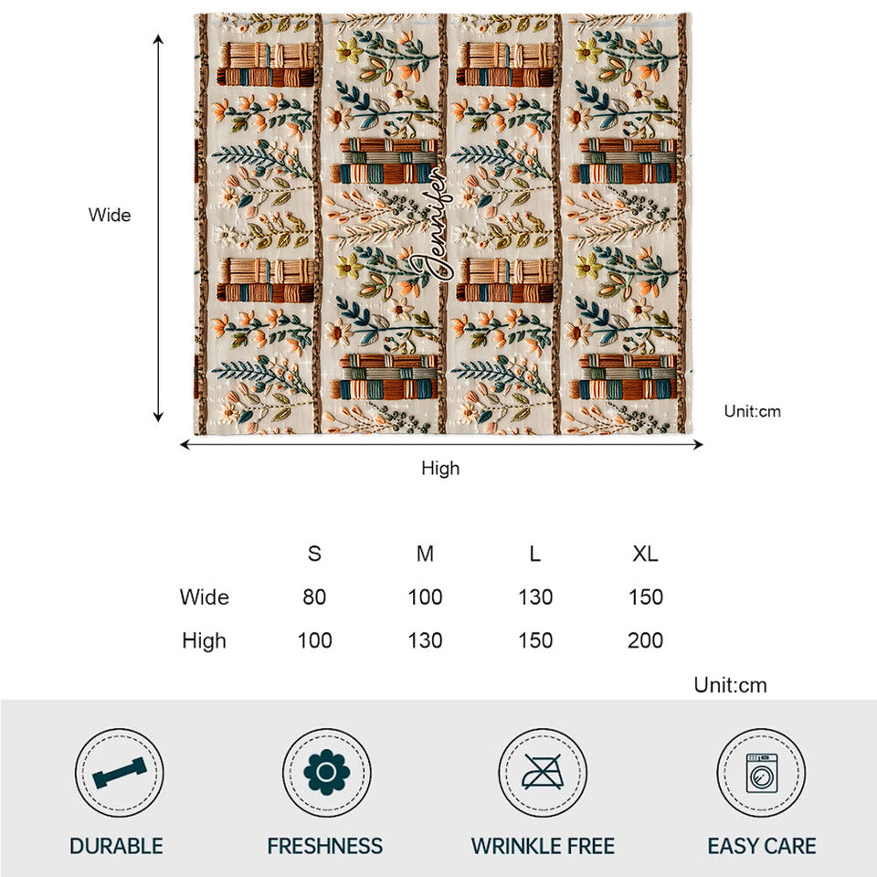 Love Books - Personalized Book Blanket