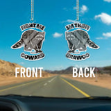 Fight Me - Raccoon Custom Shaped Car Ornament