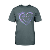 First Mom Now Grandma Butterfly Version - Personalized Grandma T-shirt And Hoodie