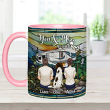 You & Me And The Dogs - Personalized Camping Accent Mug