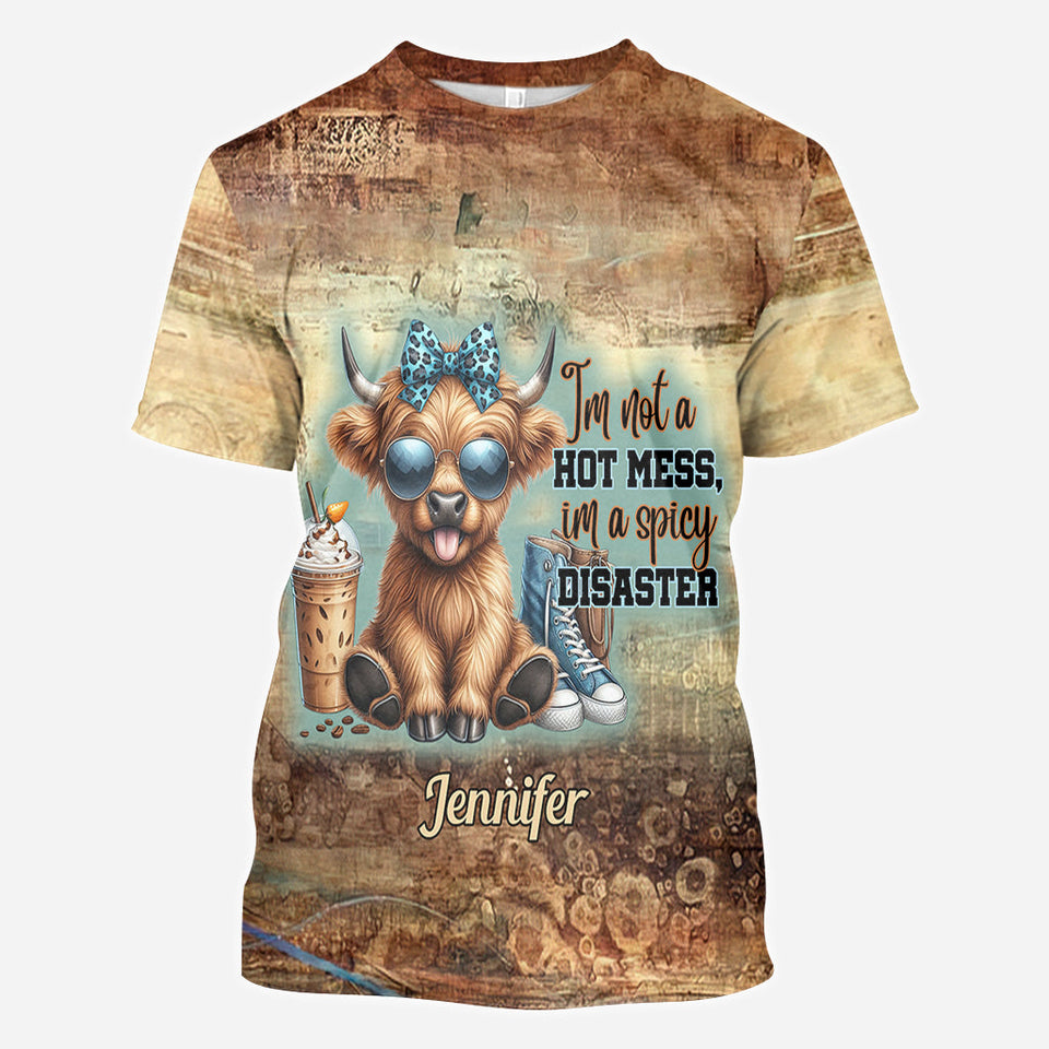 I'm Not A Hot Mess - Personalized All Over Shirt