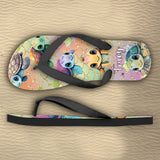 Cute Turtles - Personalized Turtle Flip Flops