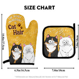The Secret Ingredient Is Cat Hair - Personalized Cat Oven Mitts & Pot Holder Set