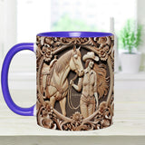 A Girl And Her Horse - Personalized Horse Accent Mug