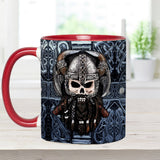 Proud Viking Dad Grandfather - Personalized Viking Accent Mug