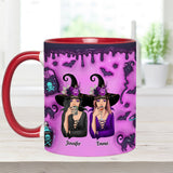 We're Not Sugar And Spice And Everything Nice Witch Best Friends - Personalized Bestie Accent Mug