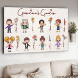 Grandma's Garden - Personalized Grandma Canvas And Poster