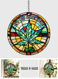 It's 420 somewhere - Personalized Weed Window Hanging Suncatcher Ornament