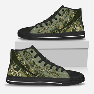 The Best Dad/ Grandpa/ Uncle... Ever - Personalized Father High Top Shoes