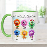 Grandma's Garden - Personalized Grandma Accent Mug