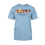 Besties & Co. Face Custom - Personalized Bestie T-shirt And Hoodie