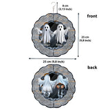 Funny Ghost Couple - Personalized Couple Wind Spinner
