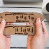 Hooked On Dad - Personalized Father Leather Belt