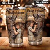 Just A Girl Who Loves Horse - Personalized Horse Tumbler