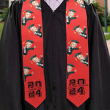 Caricature Funny Character - Personalized Graduation Graduation Stole