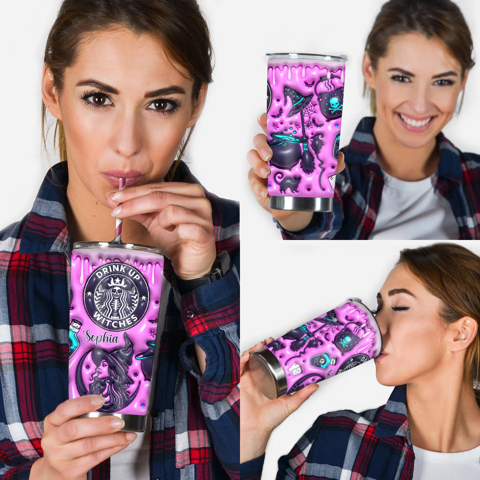 Drink Up Witches - Personalized Witch Tumbler