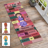 Yoga Girl I Am Bold Pink - Personalized Yoga Yoga Mat