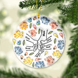 Hand Holding Love - Personalized Mother Ornament