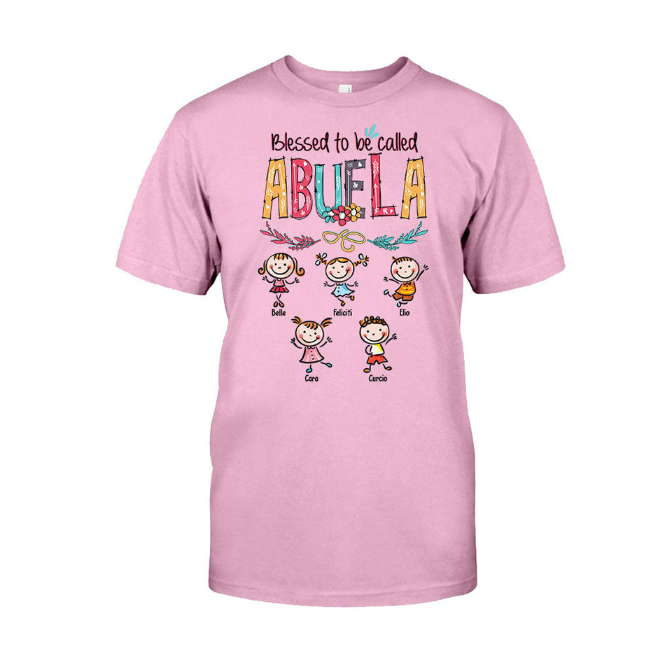 Dios Me Regaló Dos Títulos - Personalized Grandma T-shirt And Hoodie