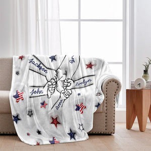 Proud Grandma Mom Aunt - Personalized Grandma Blanket