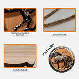 Black Horse - Personalized Horse Custom Shaped Wood Sign
