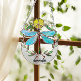 Hippy Soul - Personalized Hippie Window Hanging Suncatcher Ornament