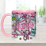 Proud Nurse - Personalized Nurse Accent Mug