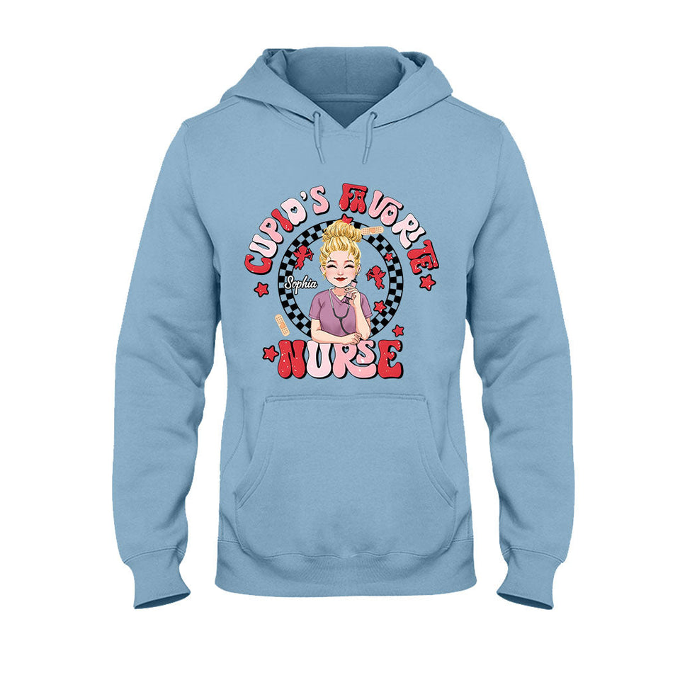 Cupid Favorite Nurse - Personalized Nurse T-shirt And Hoodie