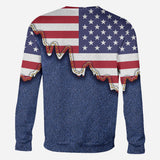 Papa American Flag - Personalized Grandpa All Over Shirt