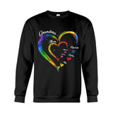 Grandma Mom Hearts - Personalized Grandma T-shirt And Hoodie