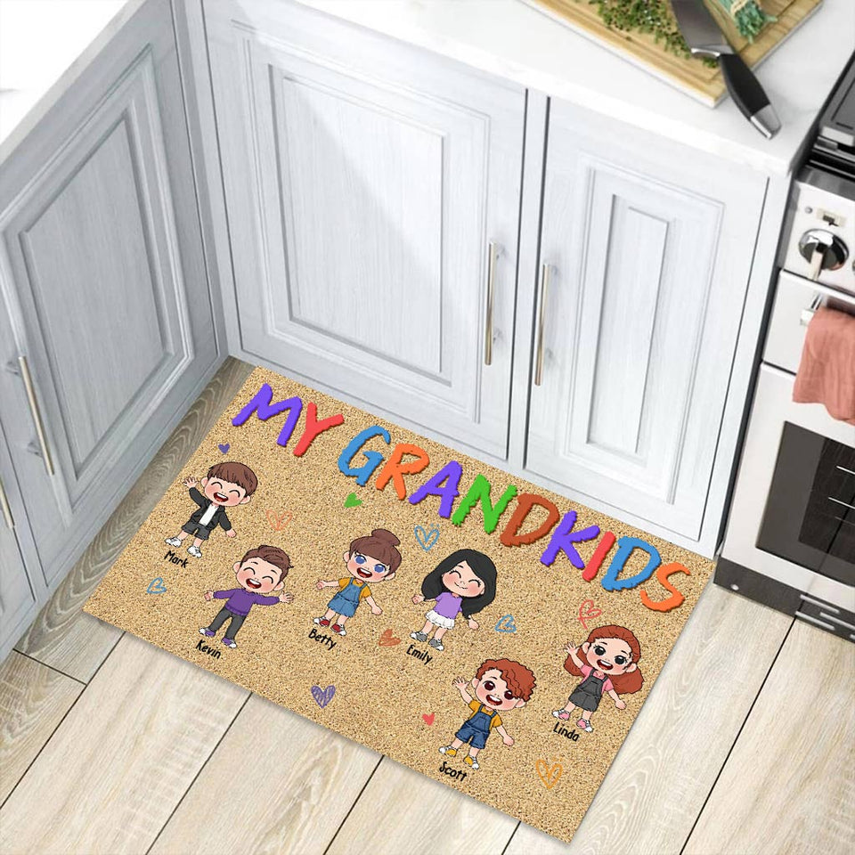 My Grandkids - Personalized Grandma Doormat