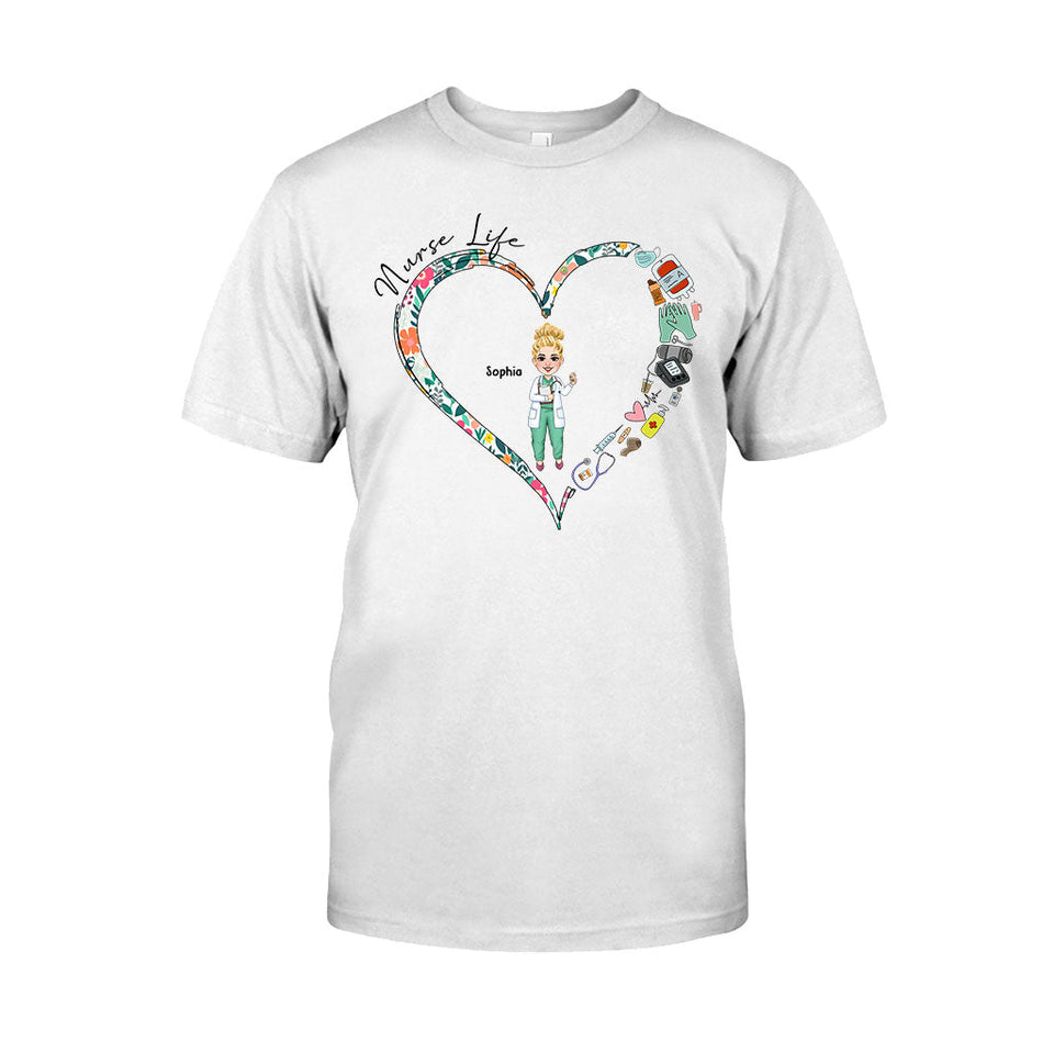 Nurse Life - Personalized Nurse T-shirt And Hoodie