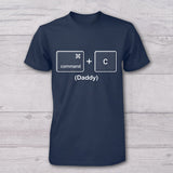 Copy Paste Like Father Like Son Daughter Funny - Personalized Father T-shirt And Baby Onesie