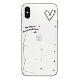 The Day You Became My Hooman Dog Cat Pet Lover Custom Photos And Calendar - Personalized Dog Clear Phone Case