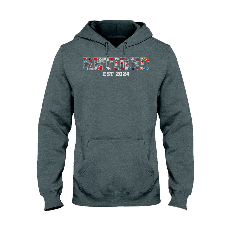 Retired Nurse Since - Personalized Nurse T-shirt And Hoodie