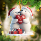 You & Me This Christmas - Personalized Couple Ornament