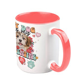 My Dog Is My Valentine - Personalized Dog Accent Mug