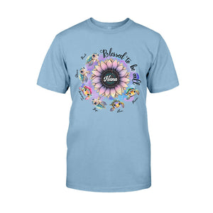 Blessed To Be Called Nana Any Title - Personalized Grandma T-shirt And Hoodie