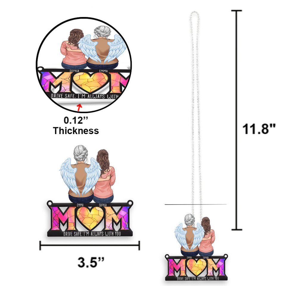 Drive Safe I Love You - Personalized Memorial Transparent Car Ornament