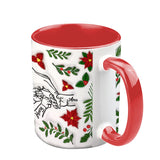 Hold My Hand, Hold My Heart - Personalized Grandma Accent Mug