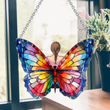 Butterly Girl - Personalized Butterfly Window Hanging Suncatcher Ornament