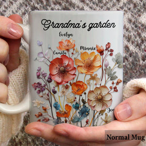 Grandma's Garden - Personalized Grandma Mug