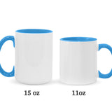 Beach Scene Turle Couple - Personalized Turtle Accent Mug