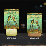 You & Me And The Sea - Personalized Scuba Diving Shaped Plaque Light Base