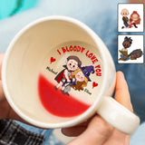 I Bloody With You - Personalized Couple Hidden Message Mug