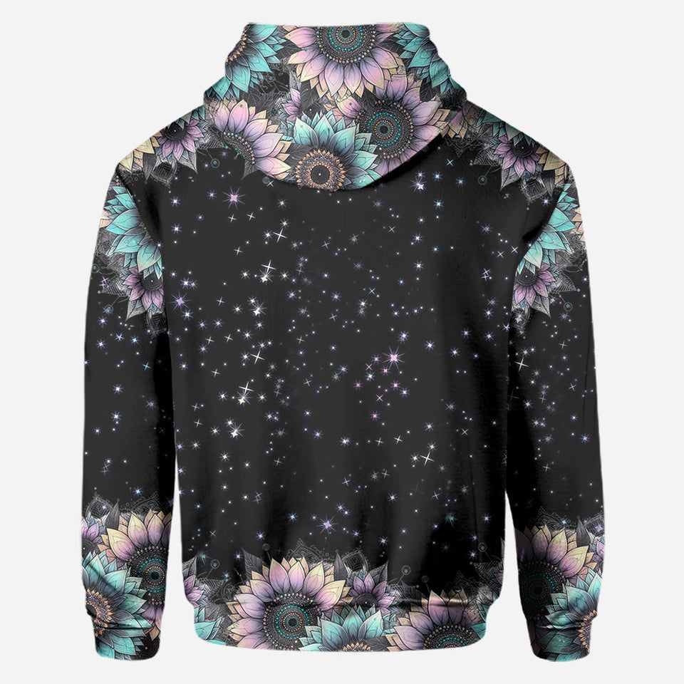 Zero F Given Pink Blue Sunflower - Personalized Skull All Over Shirt