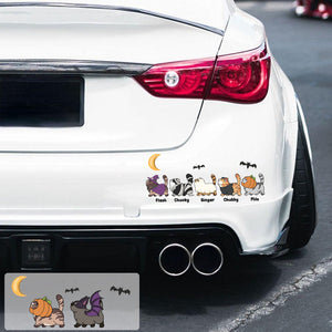 Happy Halloween - Personalized Cat Decal Die Cut