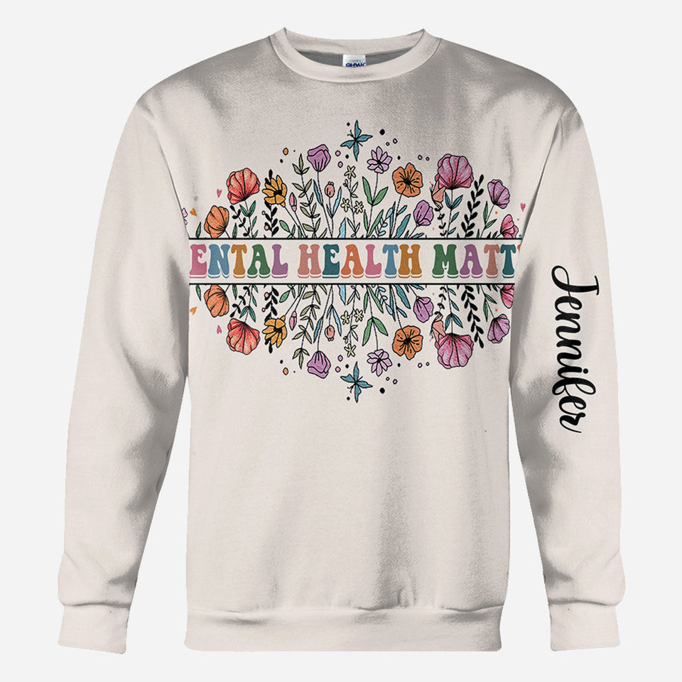 Mental Health Matters - Personalized Mental Health Awareness All Over Shirt