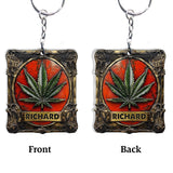 Beautiful Canabis - Personalized Weed Keychain
