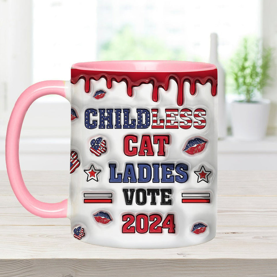 Childless Cat Ladies - Personalized Cat Accent Mug